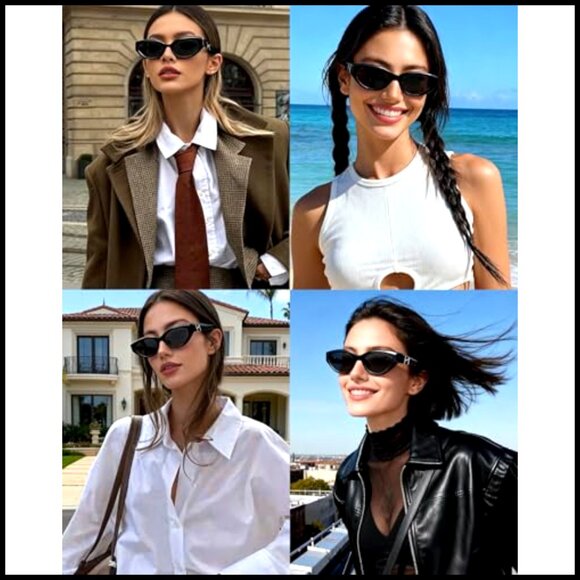 Acetate Cat Eye Sunglasses UV400 Protection Retro Y2K 90s Style main image 7